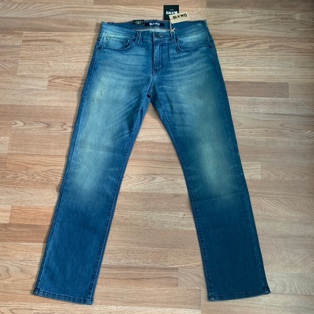BLKWD Men Straight Jeans in Faded Blue